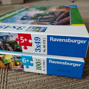 Ravensburger Tractor Puzzle Set, John Deere Monster Truck Puzzles